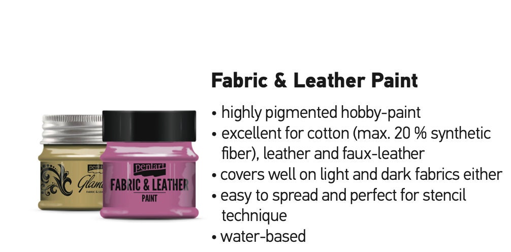 Pentart 50ml Magenta Fabric & Leather Craft Paint - TH Decor
