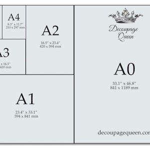 A4 Vintage Wallpaper Decoupage Paper R2097 image 6