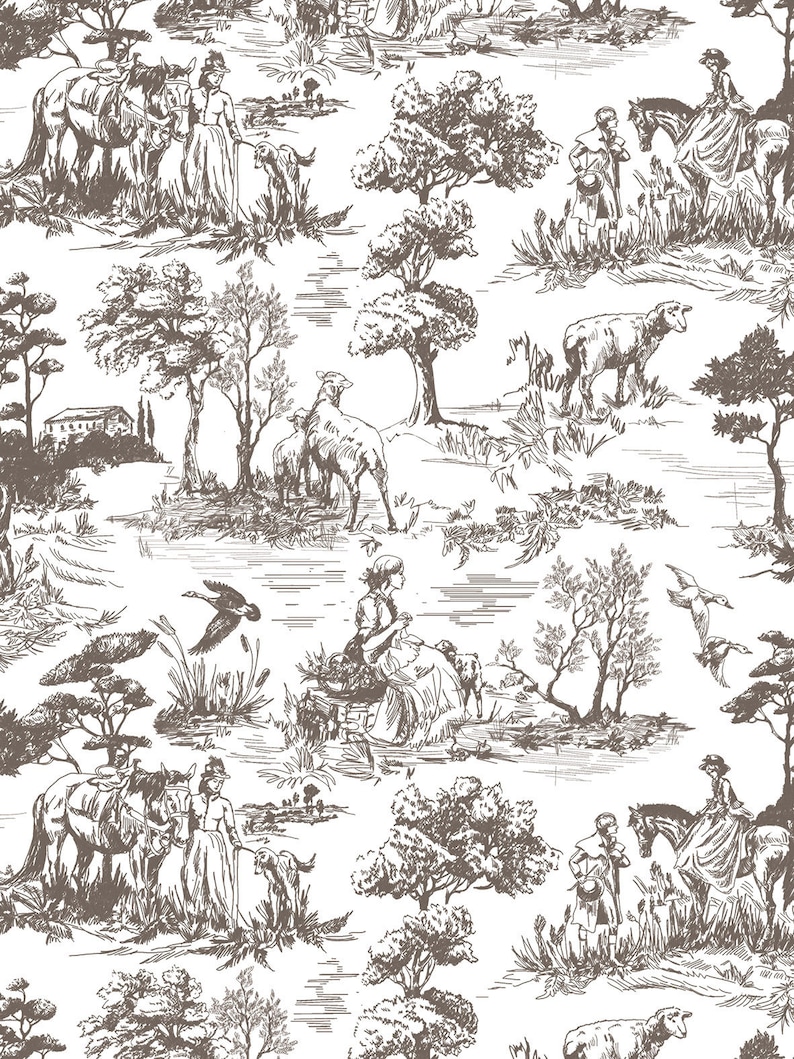 IOD English Toile Rub On Transfer, FREE SHIPPING, 8 pages, 12 x16 book Rare and Retired image 3