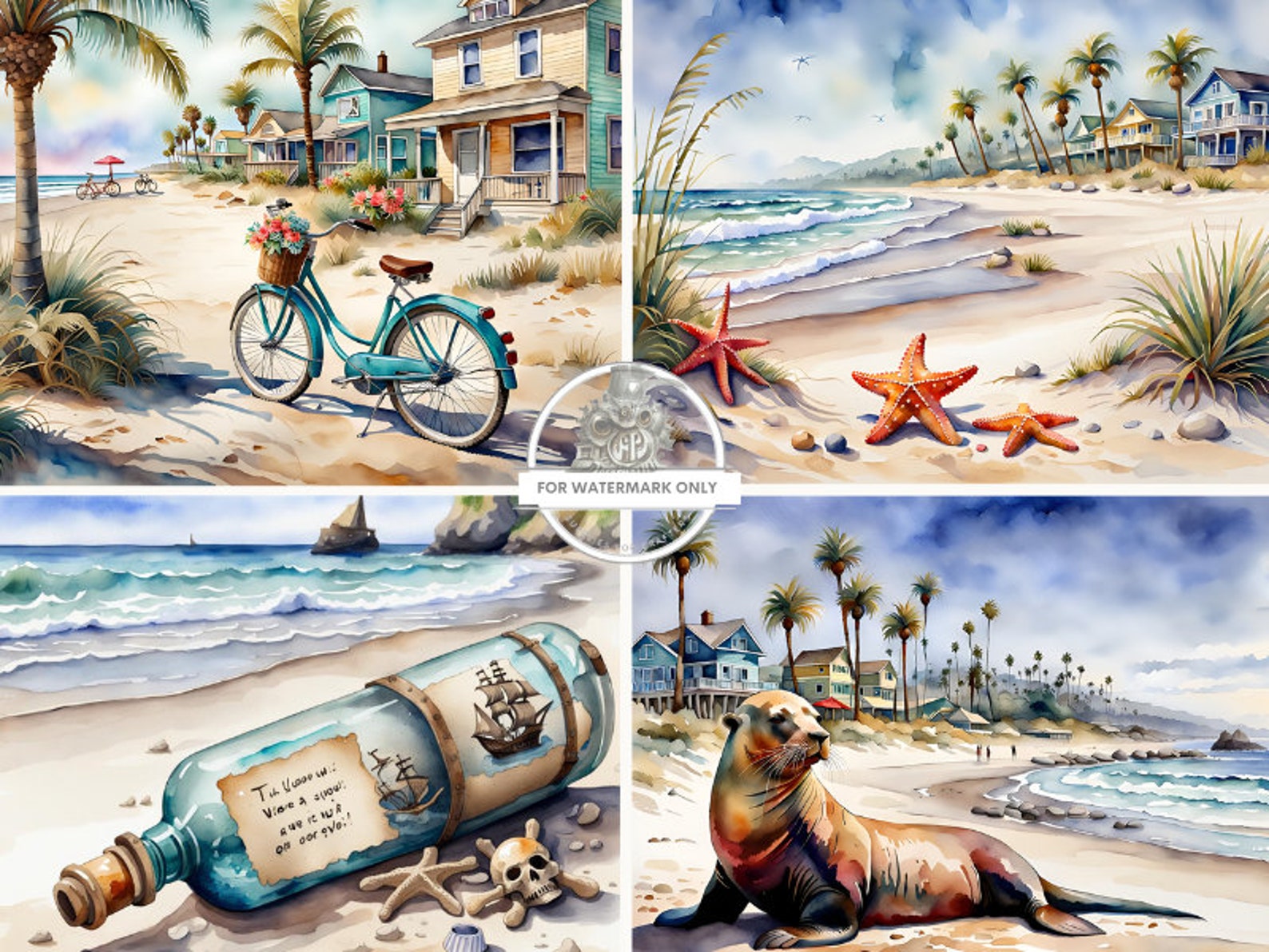 A4 Beach Batch Decoupage Rice Paper, DC331 - Etsy
