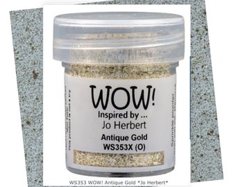 WOW Embossing Powder Opaque  Antique GOLD  Heat Embossing Powder for all types of crafting.
