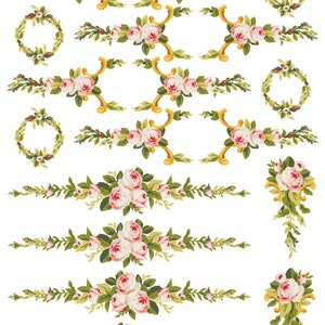 NEW IOD Paint Inlay Petite Fleur Pink image 3