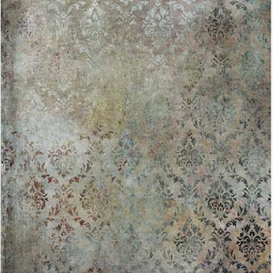 A4 Copper Damask Rice Paper for Decoupage and Crafts R1938