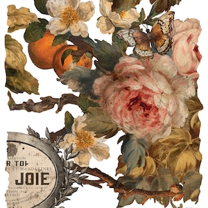 IOD Joie Des Roses Rub On Transfer, FREE SHIPPING, 8 pages, 12 x16 book image 10