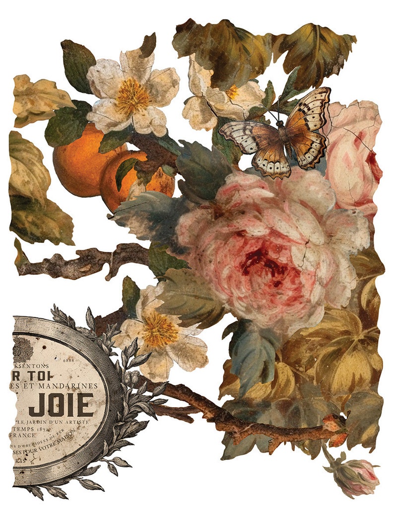 IOD Joie Des Roses Rub On Transfer, FREE SHIPPING, 8 pages, 12 x16 book image 10