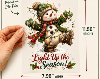 Light up the Season DTF Iron-On Transfer 7.96"x 11.5"