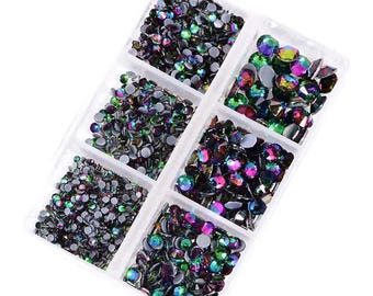 Crystal Rhinestones "Green Volcanic"– Dimensional Finishing Accents (1200 pc Set)