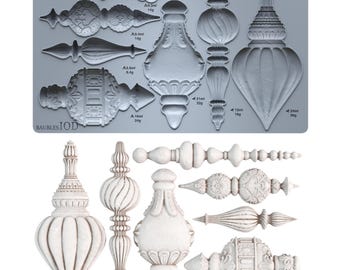 IOD BAUBLES MOULD,   Encore Limited Edition , for Resin, Clay, Crafts (6" x 10")