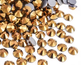 SS30 Hotfix Large Crystal Rhinestones "Mine Gold " | 288 pieces