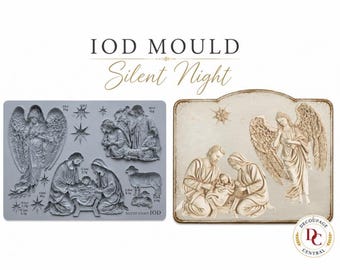 IOD LIMITED EDITION Mould Silent Night Design for Resin, Clay, Crafts (6" x 10")