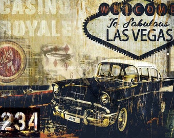 Andy Skinner Fabulous Las Vegas, Size A3 Decoupage Rice Paper
