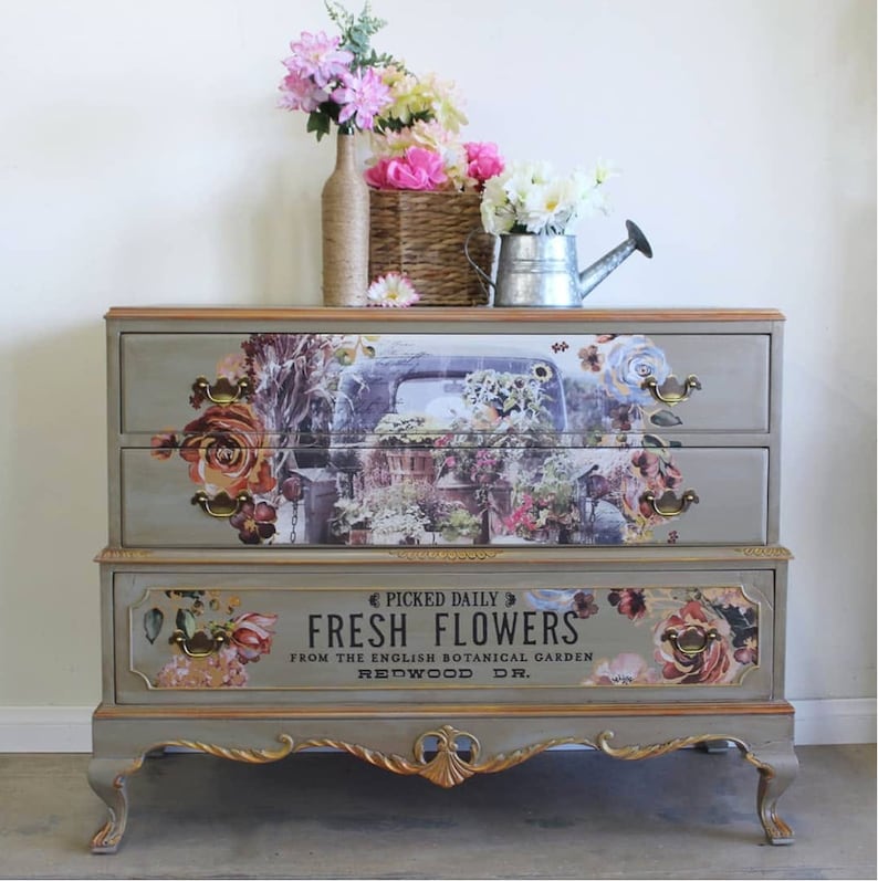 Fresh Flower transfer Prima Transfers Redesign Transfer Etsy