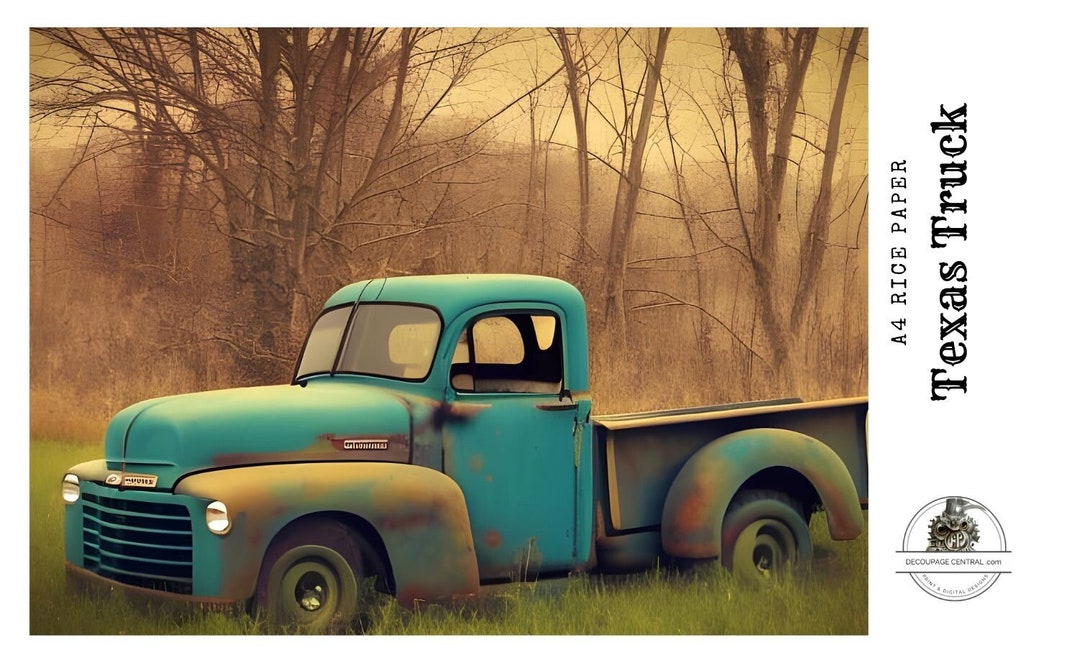 A4 Texas Truck Decoupage Rice Paper DC097 - Etsy