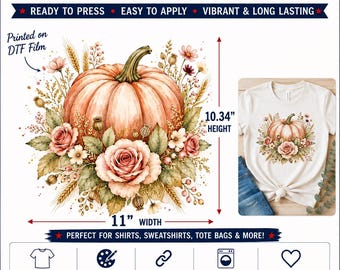 Harvest Romance DTF Iron-On Transfer 11" × 10.34"