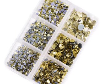 Crystal Rhinestones "Jonquil"– Dimensional Finishing Accents (1200 pc Set)