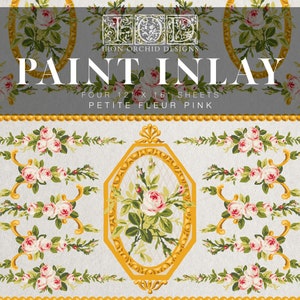 NEW IOD Paint Inlay Petite Fleur Pink image 7