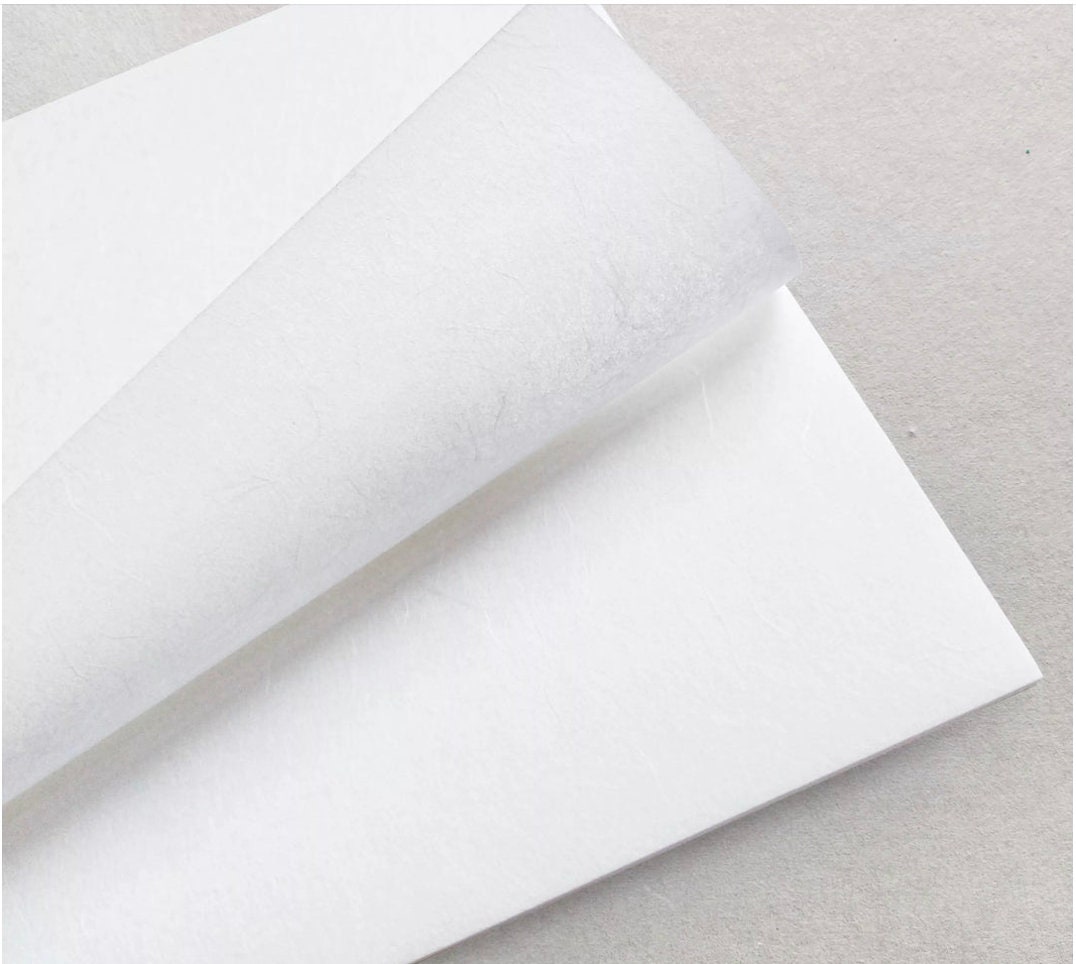 Papel de arroz en blanco A4, sin imprimir, juego de 20 hojas para imprimir su propio papel de decoupage: Envíos desde EE. UU.