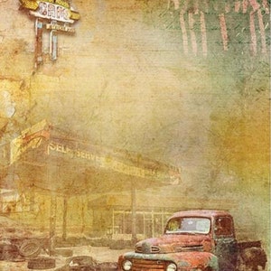 A4 Old Truck Decoupage Paper R1912 - Etsy
