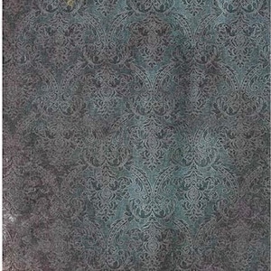 A4 Goth Damask Wood Decoupage Paper.  R1946