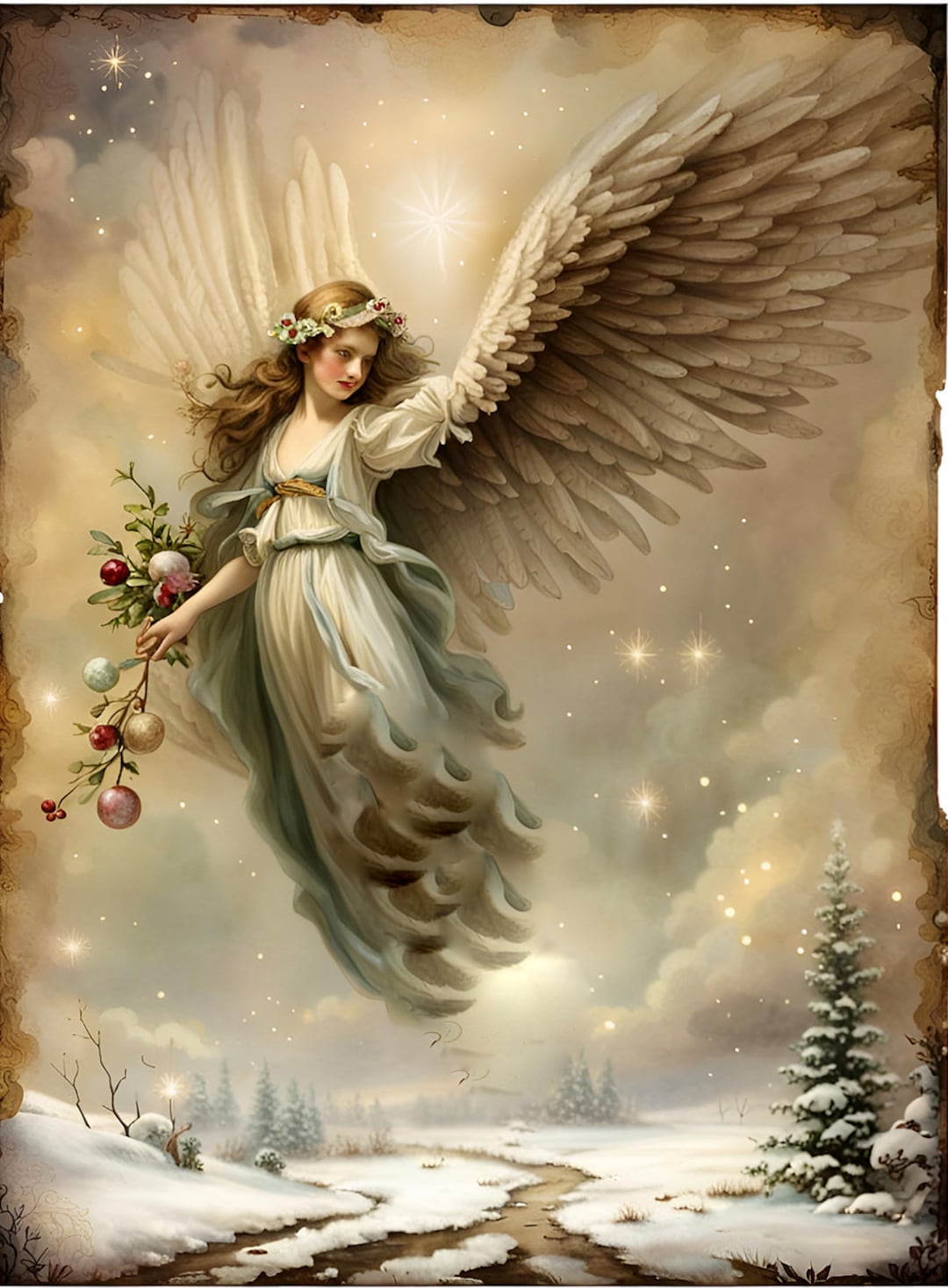 A4 Our First Angel Decoupage Rice Paper, DC129 Etsy