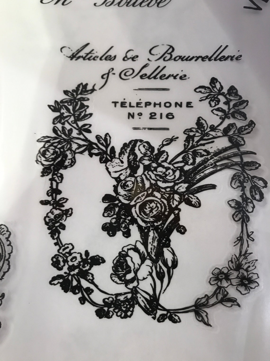 Classic Vintage transfer Prima Transfers Redesign Transfer Etsy