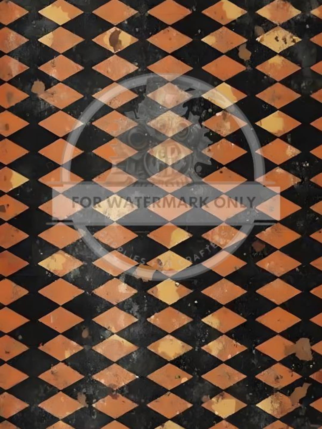 A4 Fall Harlequin Decoupage Rice Paper, DC750 for Crafting, Home Decor ...