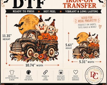 Boo Crew Express DTF Iron-On Transfer 10.7" x 11.3"