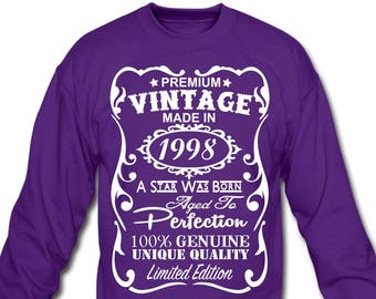 Aged to Perfection 1998 Vintage Year 21st Birthday Gift//Present Mens Pyjama Set