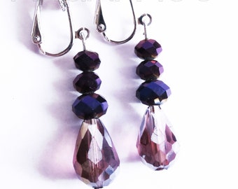 maxmuc violet boucles d’oreilles Boucles d’oreilles 4,5 cm