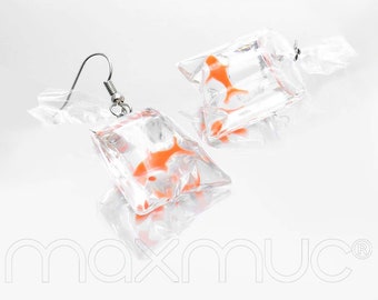 boucles d'oreilles maxmuc goldfish