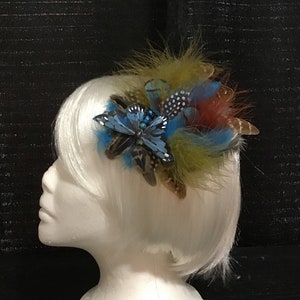 Blue Bomber Feather Hairpiece image 1