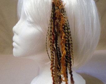 Fall Fiesta Short Feather Hair Clip