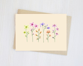 Botanical Greeting Cards | Set of 12 or 24 Cards | Thank you | Graduation | Birthday | Anniversary | Congratulations | Flowers