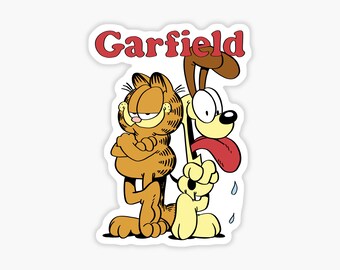 Garfield Window Sticker - Etsy