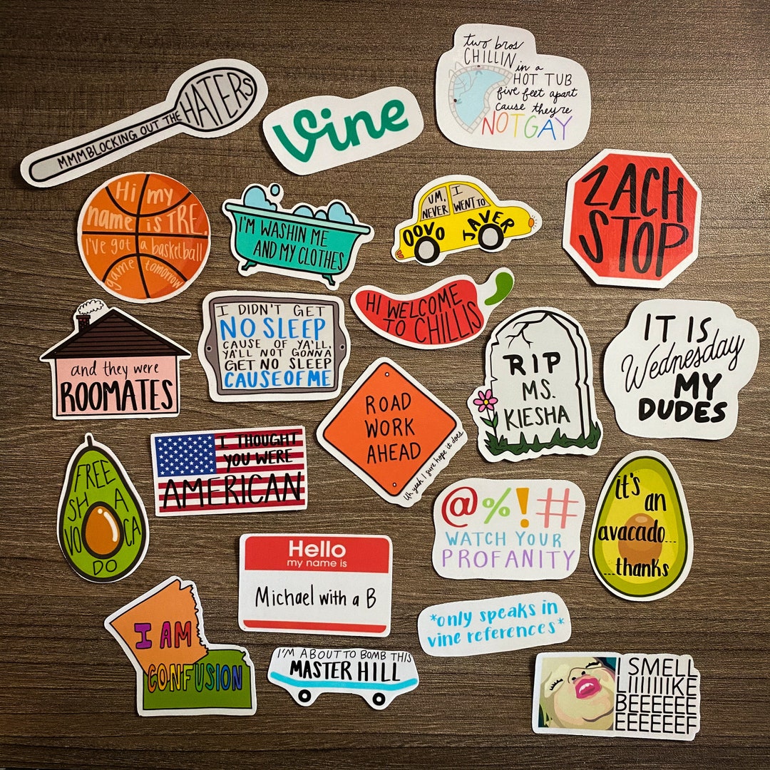 Vine Stickers/vine Quotes Stickers Etsy