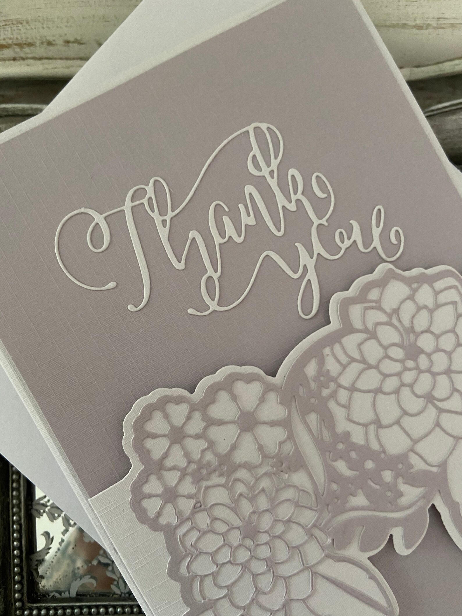 Luxury Thank You Card Custom Text Keepsake Thankyou Gift Etsy