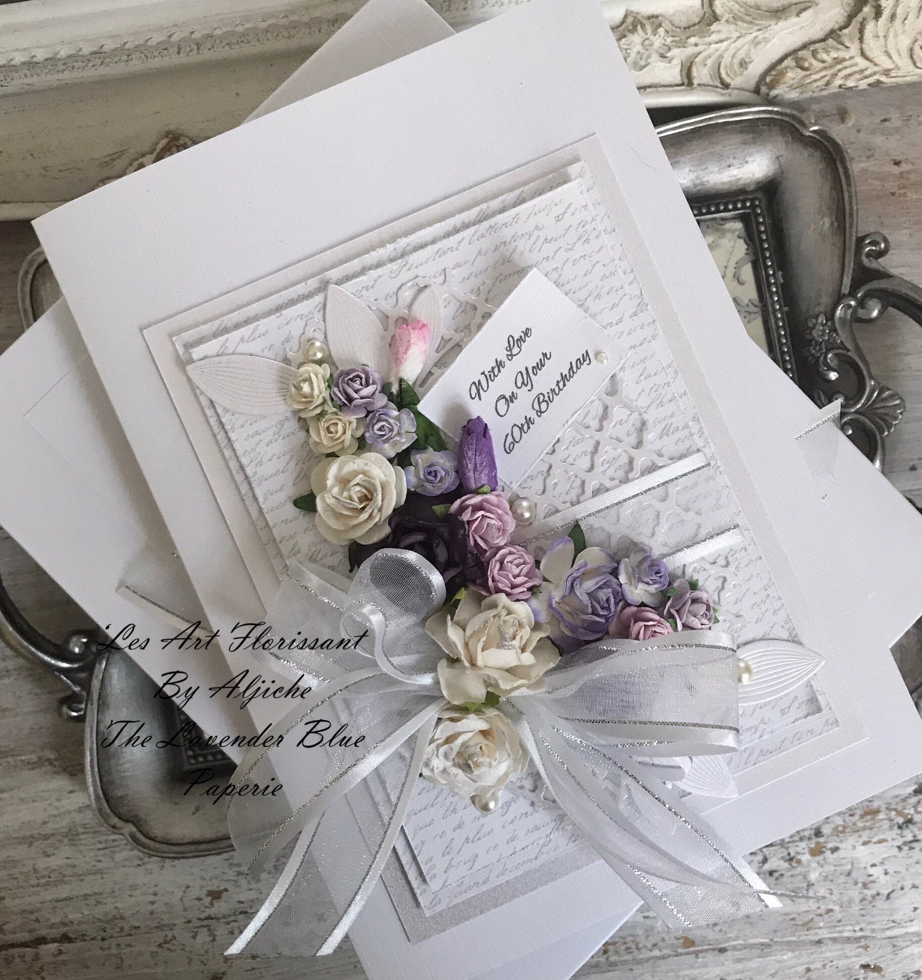 Luxury 60th Birthday Cards For Her Luxury Boxed 60th Birthday Card Custom Text Congratulations | Etsy