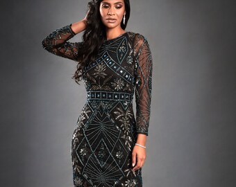 great gatsby long dress