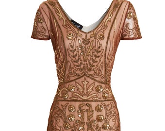 gold roaring 20s dress