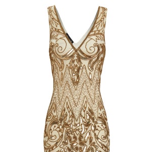 Angie Gold Flapper Dress Great Gatsby Inspired 1920s Short - Etsy