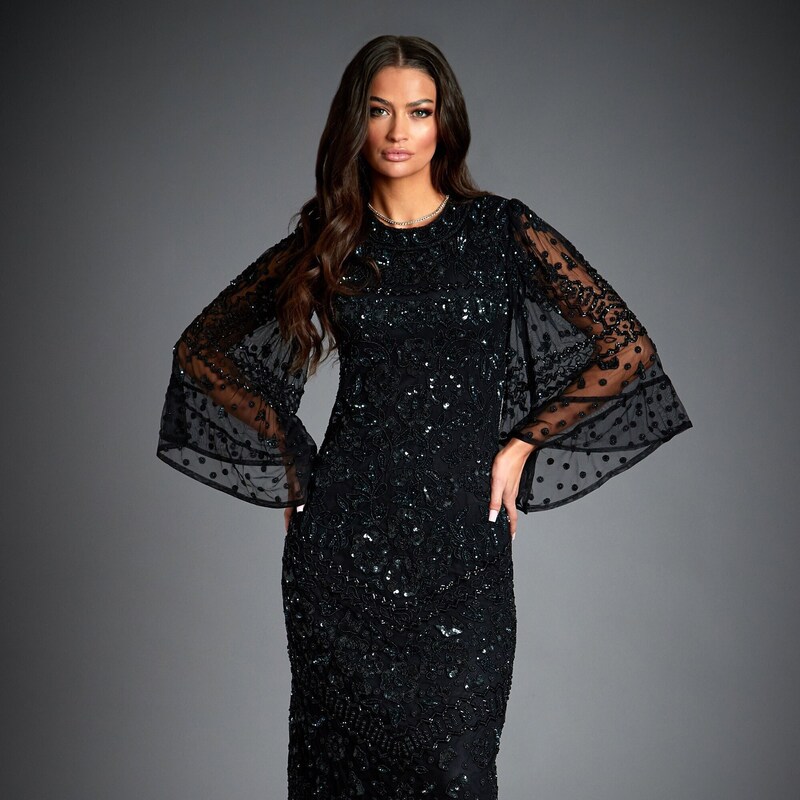 wedding dress of kim kardashian Crew Neck Lace Sheer Sleeve Mermaid Gauze Cotton Dresses, Handmade, Taille:L After Prom Dresses