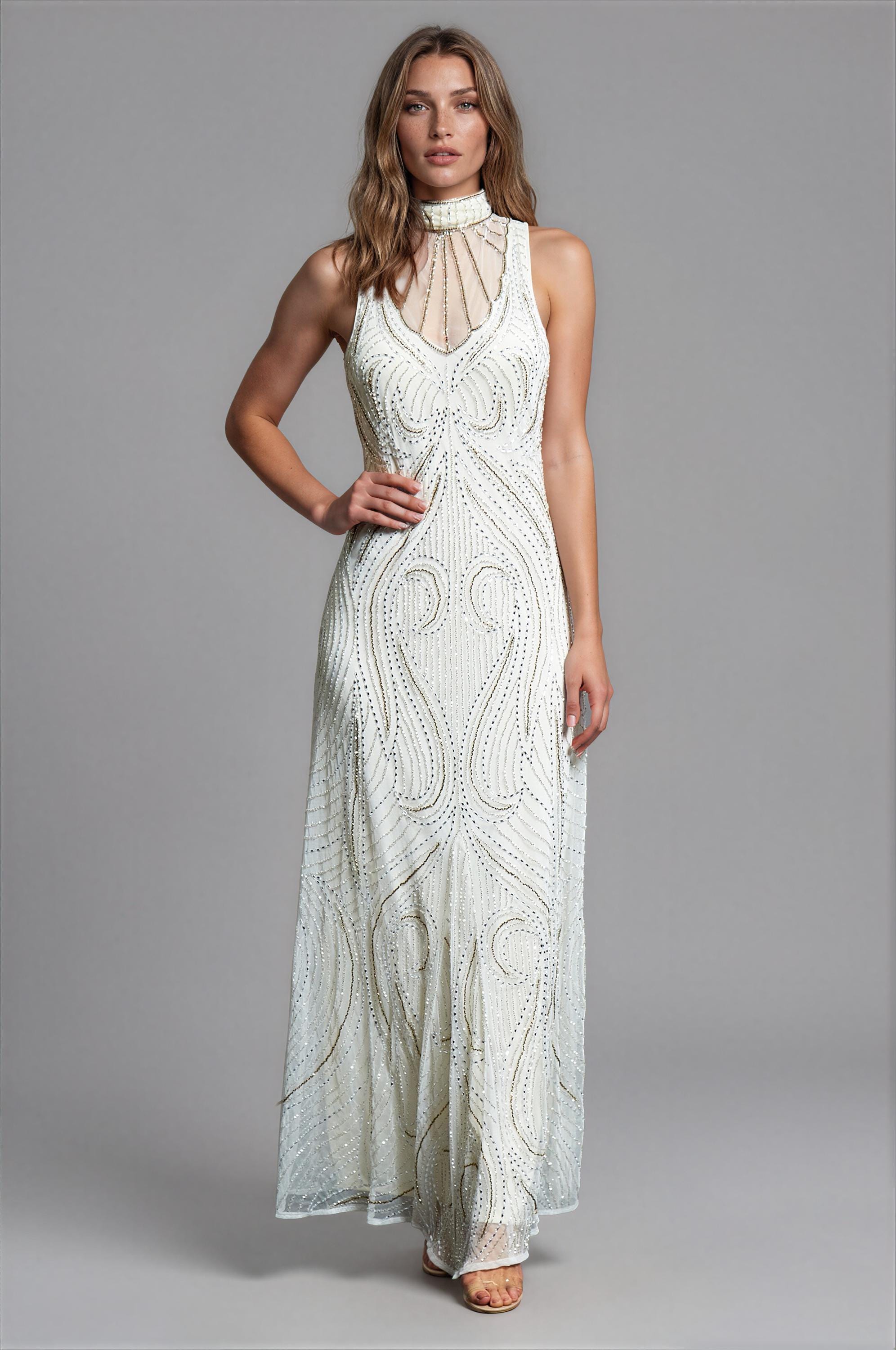White Beaded Dress 1920