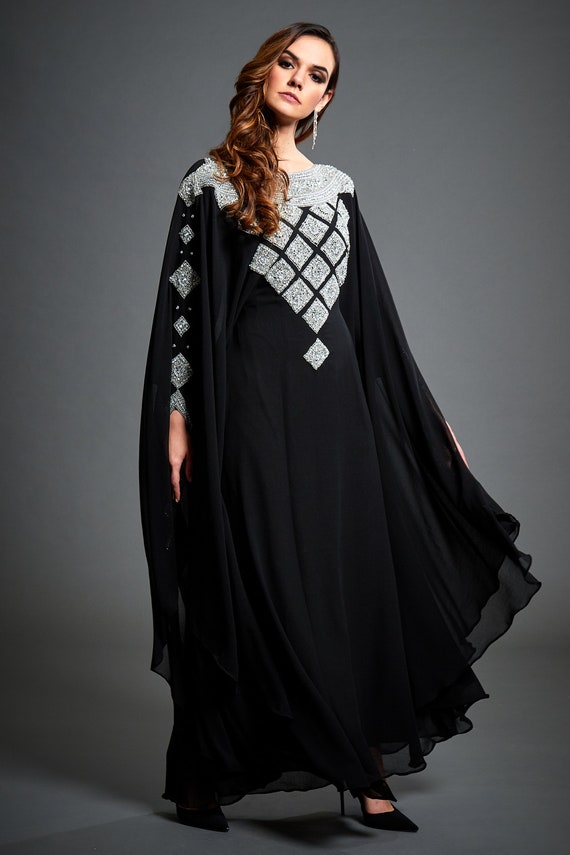 embellished kaftan dress