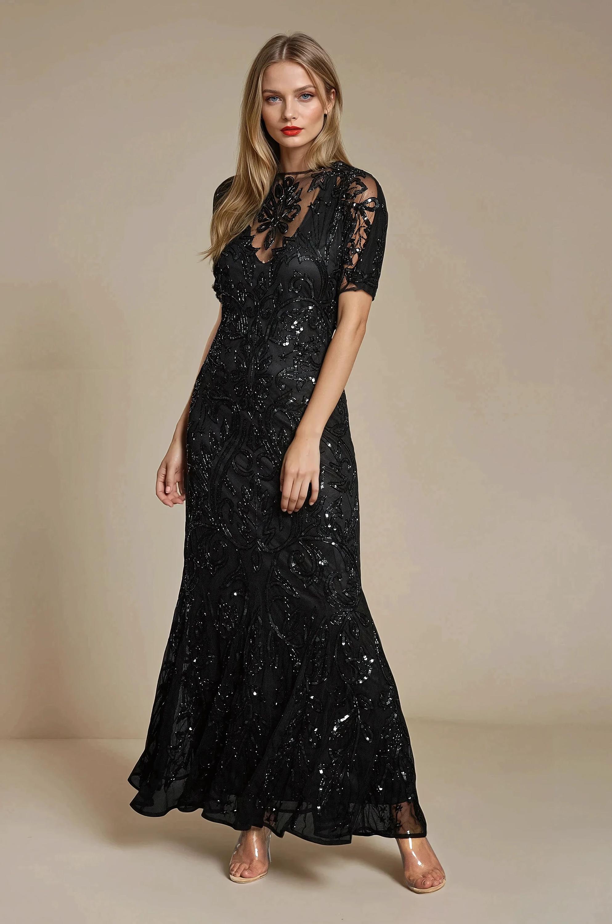 sachin and babi light blue dress Black Mother of the Bride or Groom Dresses