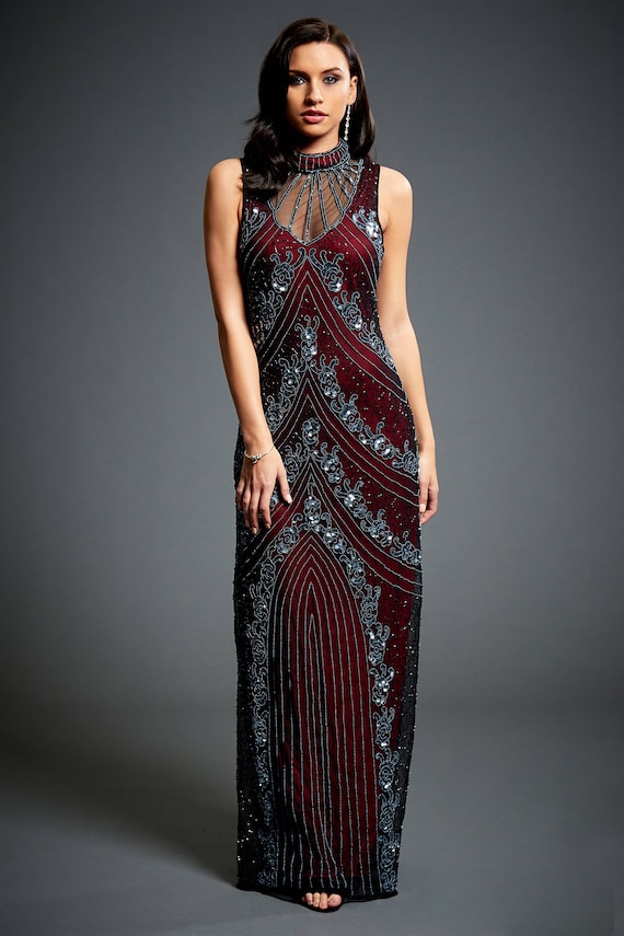 halter neck flapper dress