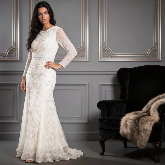 sachin and babi light blue dress Modest Wedding Dresses: 30 Looks + FAQs