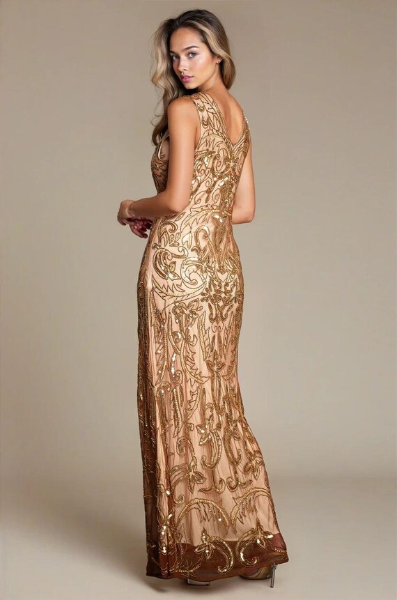 chinese dress ladies Amazon.com: BABEYOND 1921s Flapper Dress Long Fringed Gatsby Dress Vintage  Art Deco Dress Rosegold : Clothing, Shoes & Jewelry main image 1