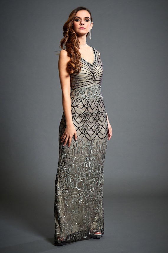 great gatsby maxi dress