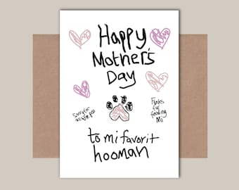 Pet Mother's Day Card - Dog Mum Mother's Day Card