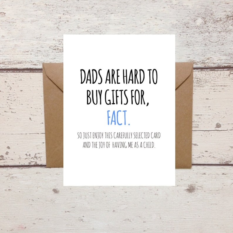 Funny Dad Birthday Card Sarcastic Card for Dad Dad's Hard to Buy for image 1